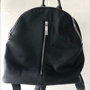 La Moda Snakeskin faux leather mini backpack